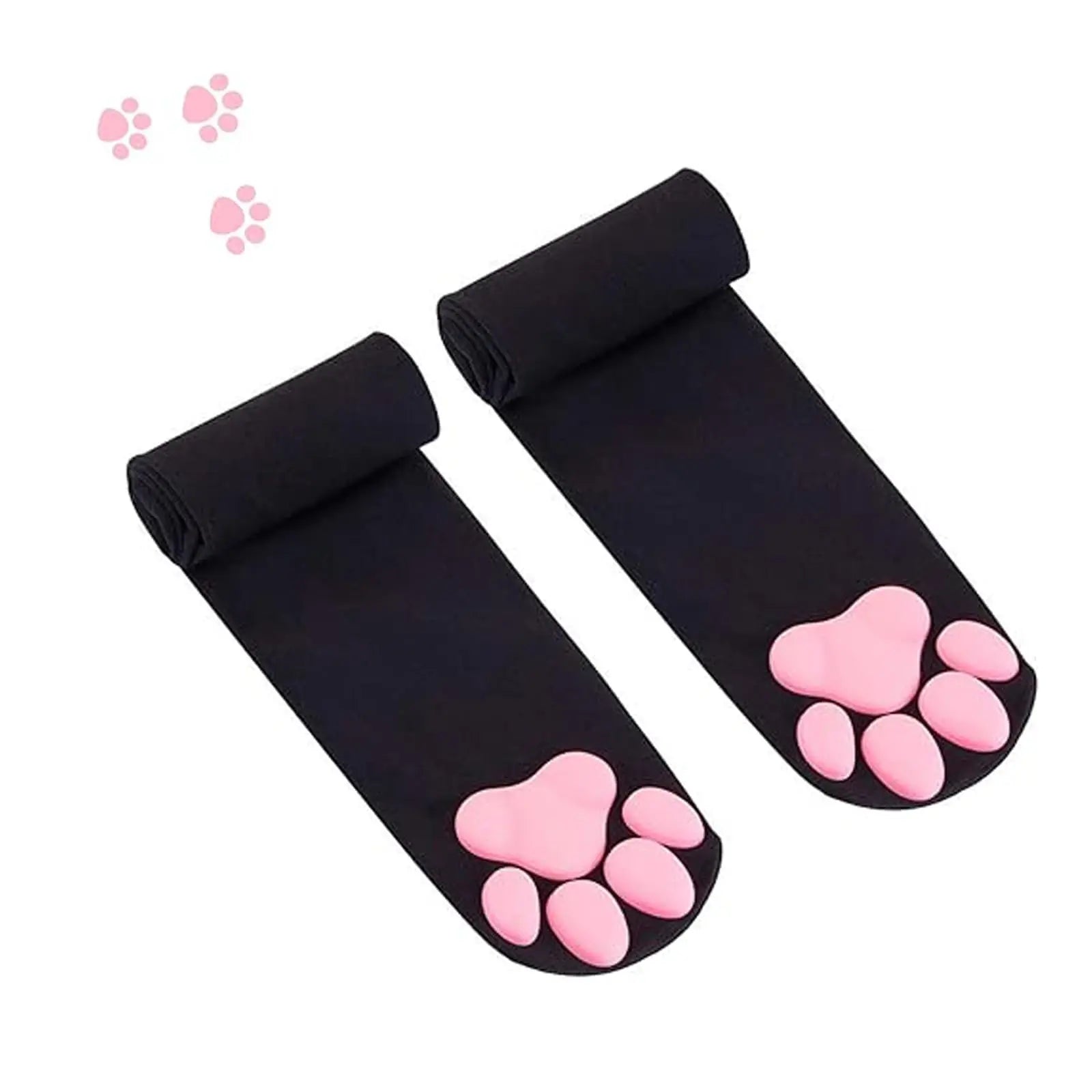 1 Pair 3D Cat Paw Socks