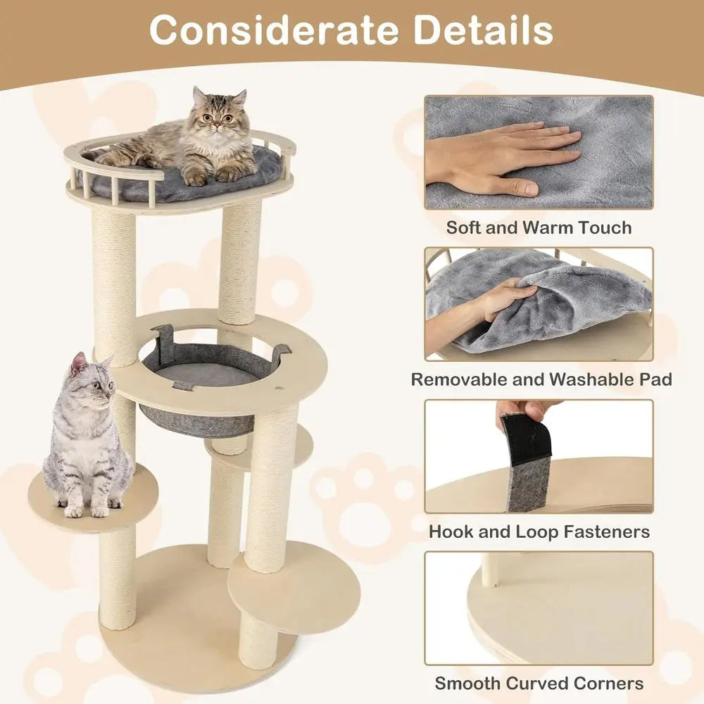 Multi-Level Cat Tower