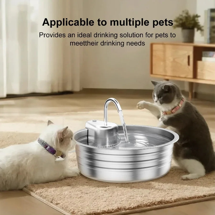 Cat Water Fountain Stainless Steel
