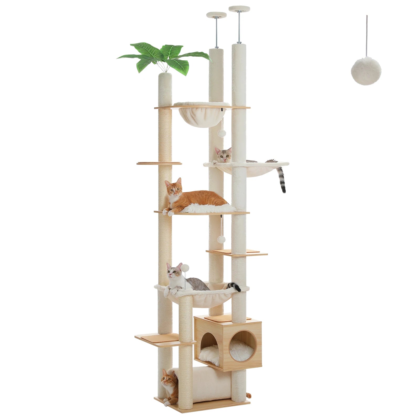 Height Adjustable Cat Tree