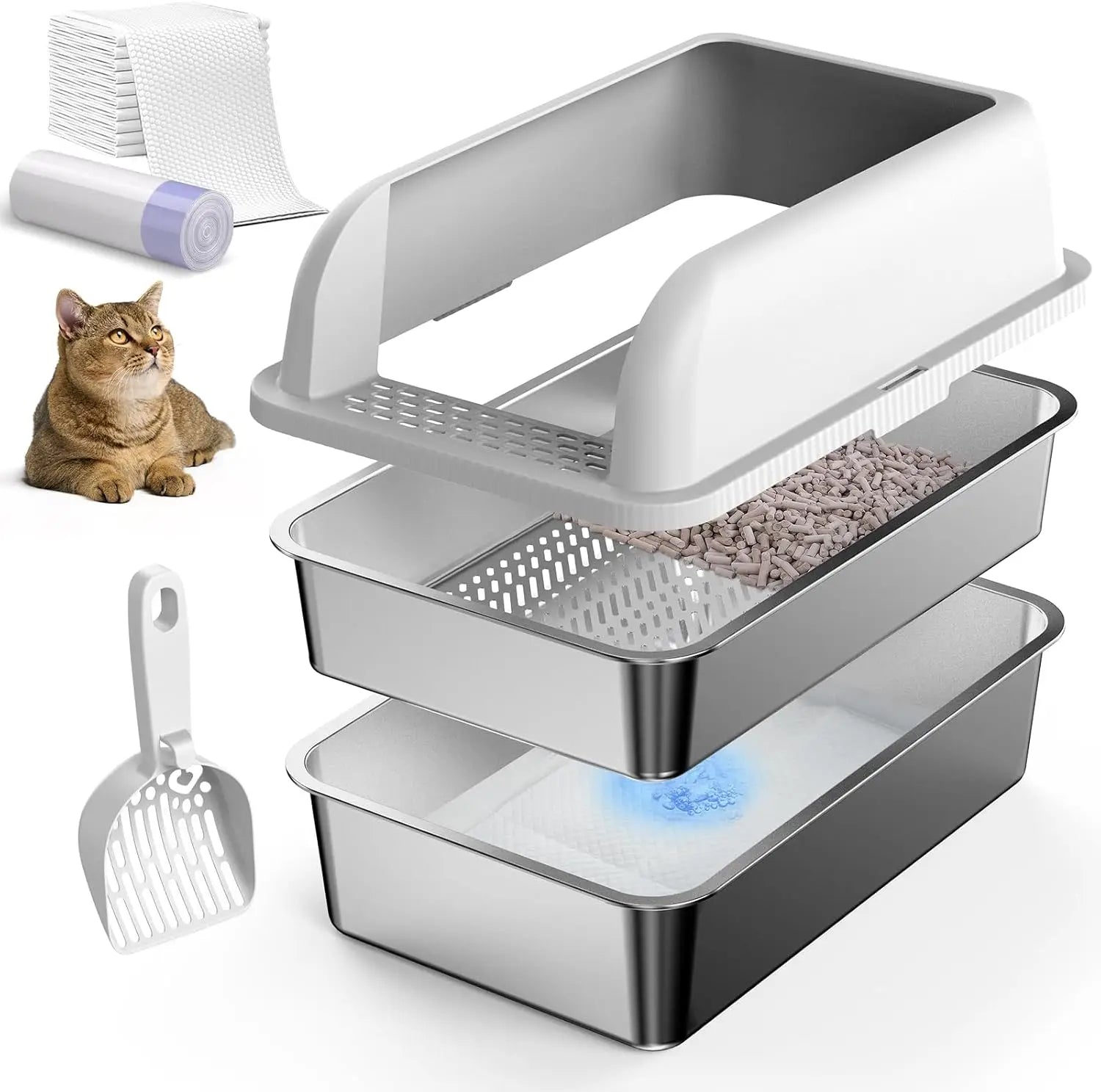 XL Enclosed Litter Box