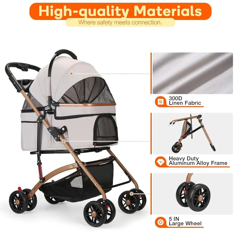 Pet Stroller for S Dogs/Cats