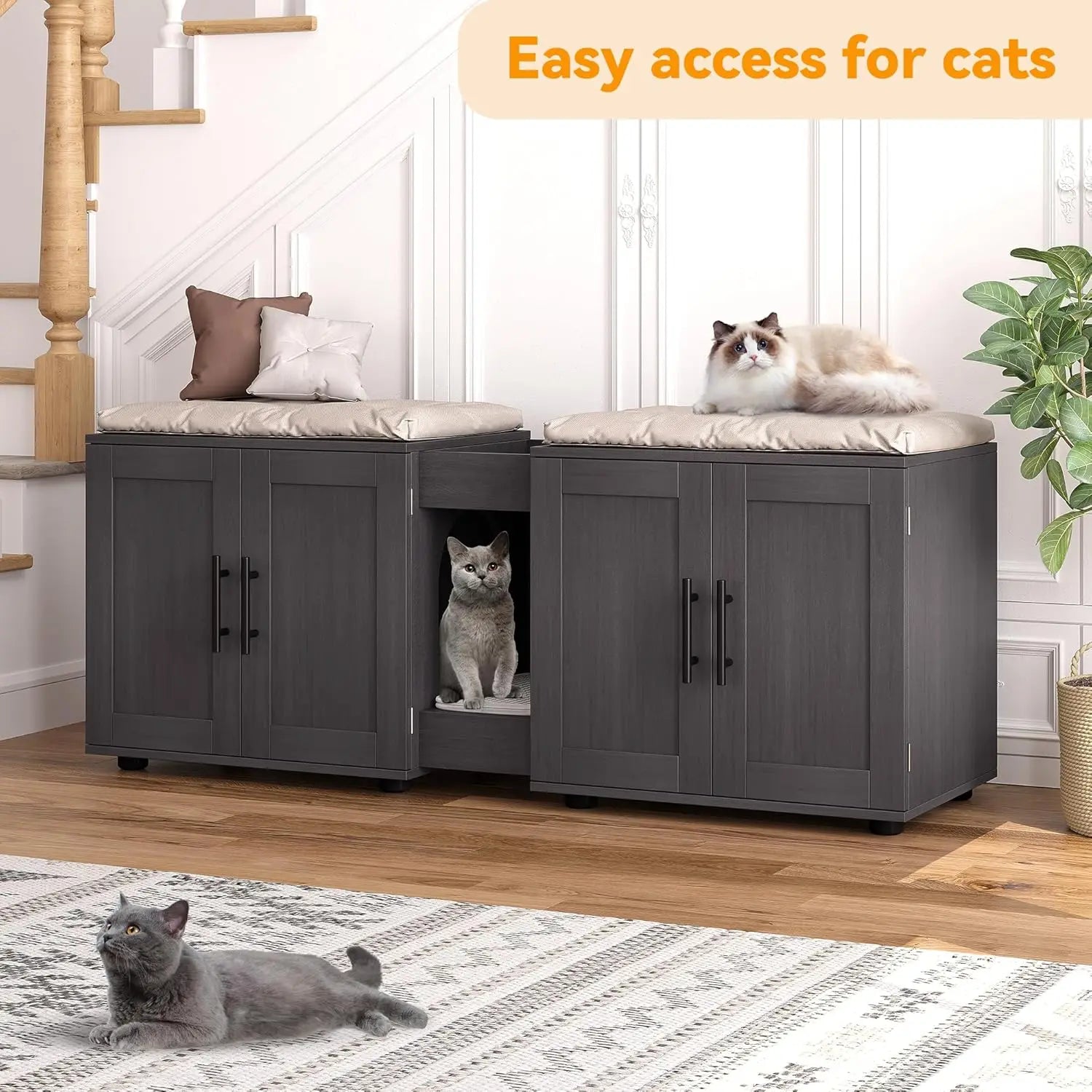 Cabinet Cat Litter Box