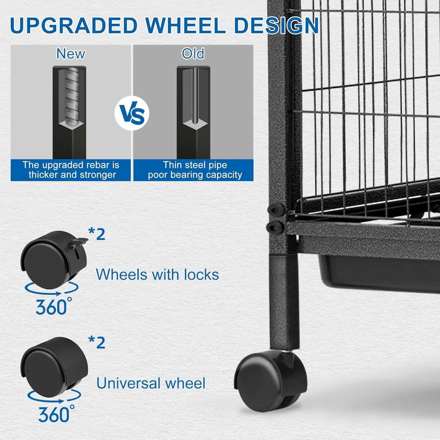 45''H Metal Small Animal Cages