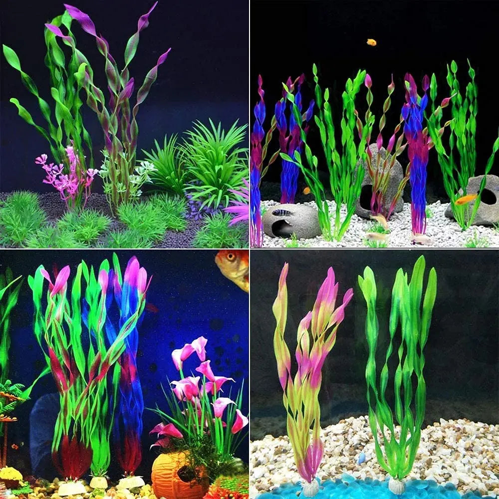 5/10pcs Plastic Aquarium Plants