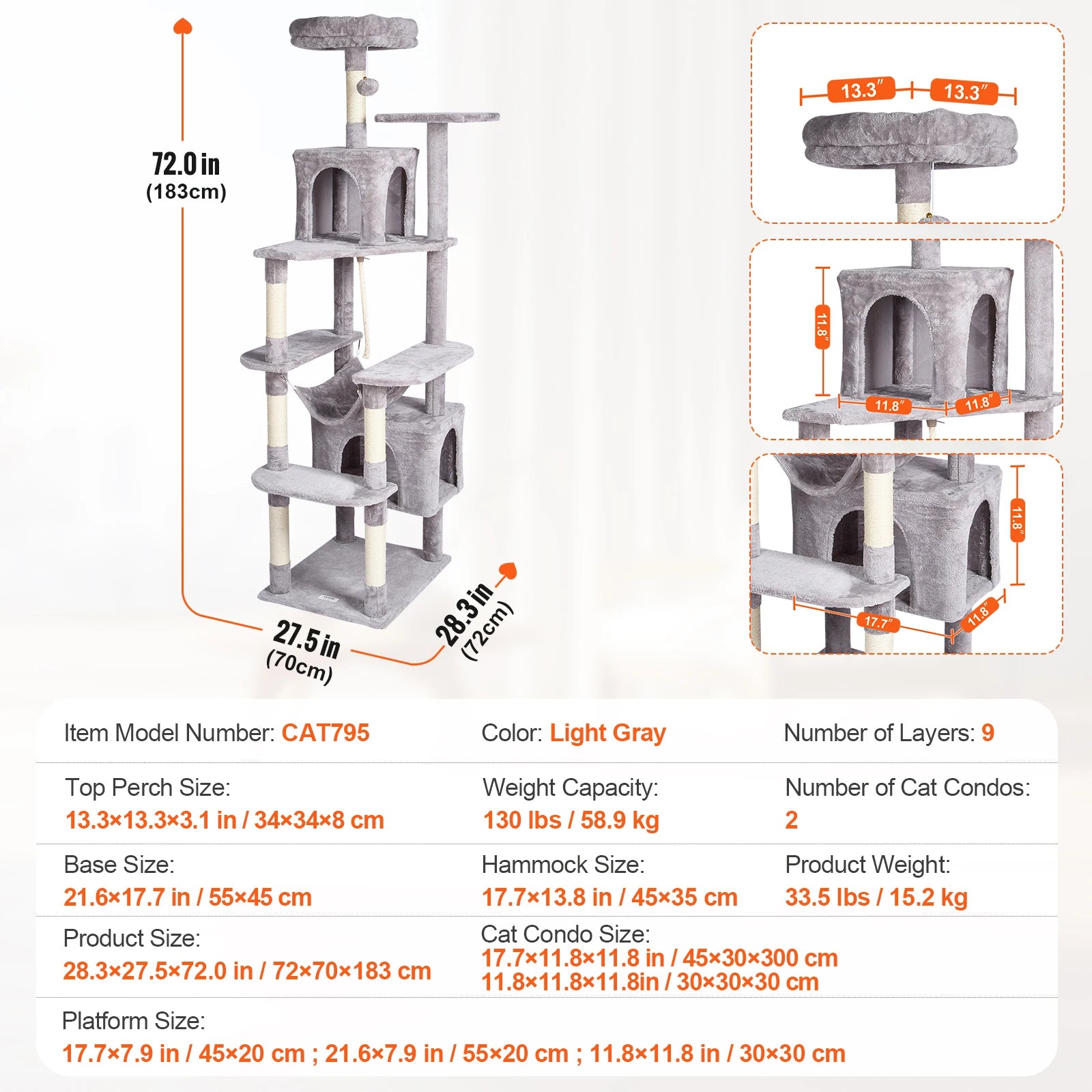 Cat Tree for Indoor Cats