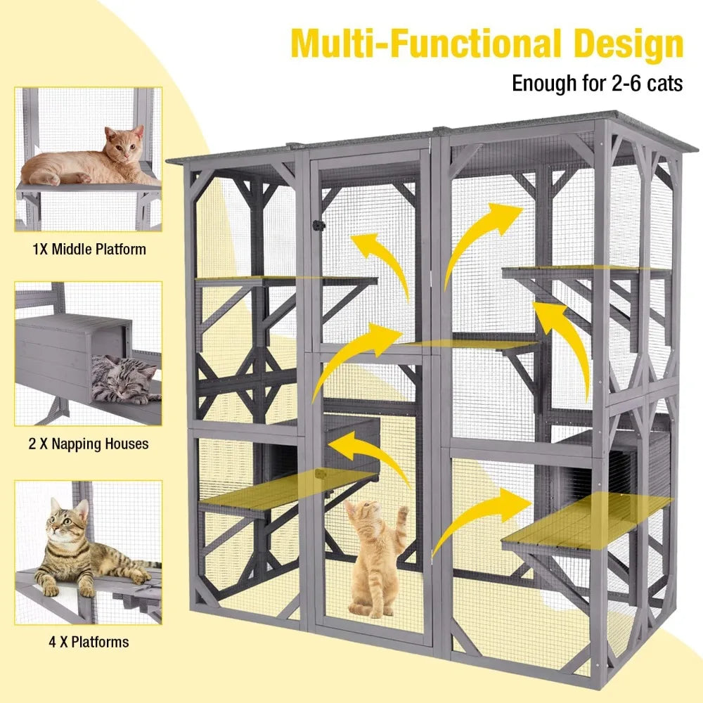 Cat Enclosure Wooden
