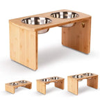 Bamboo Raised Dog Bowl