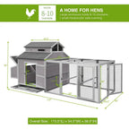 Large Wooden Chicken Coop