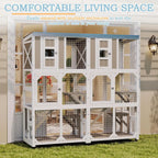 64" Wooden Cat Enclosure