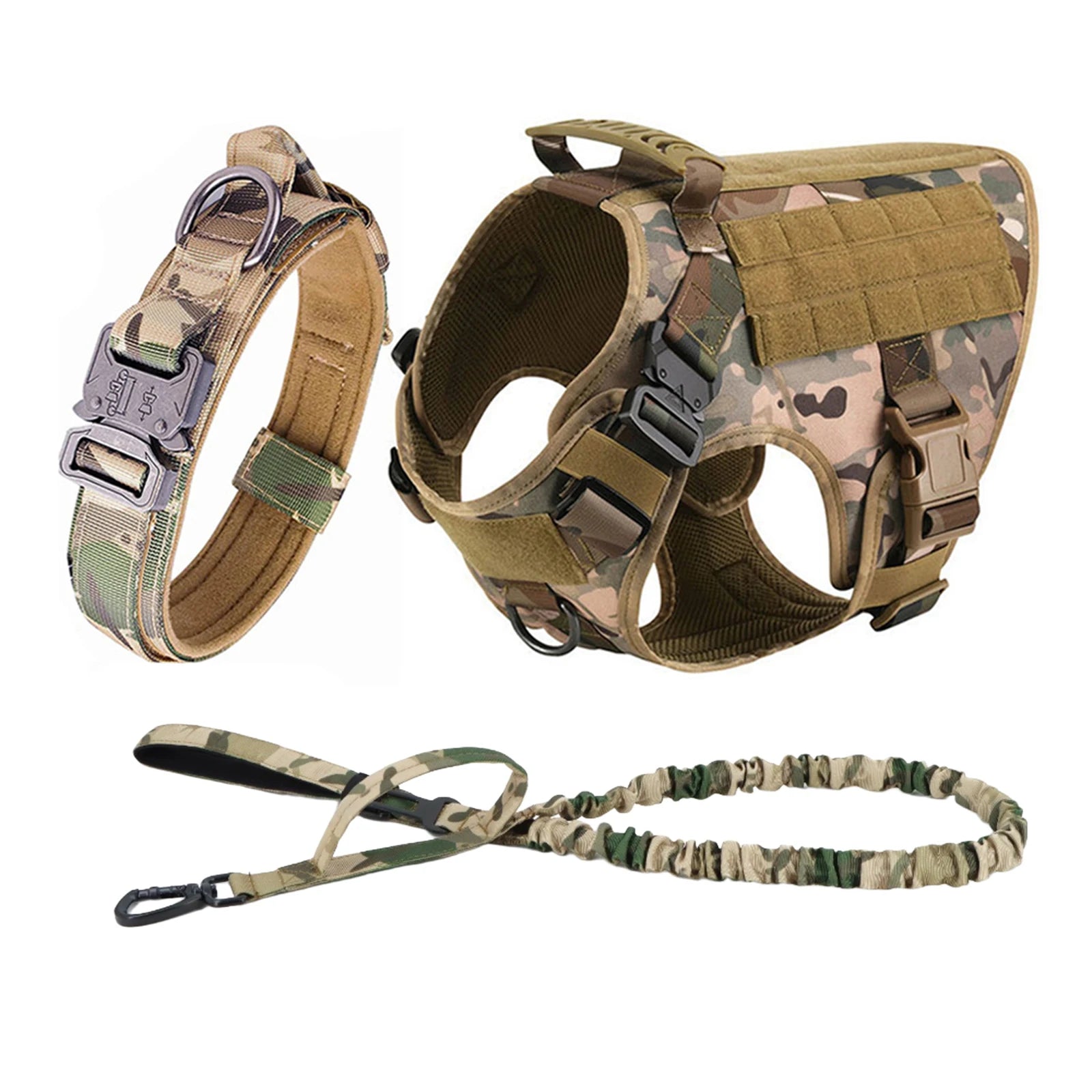 Tactical Harness Collar Leash