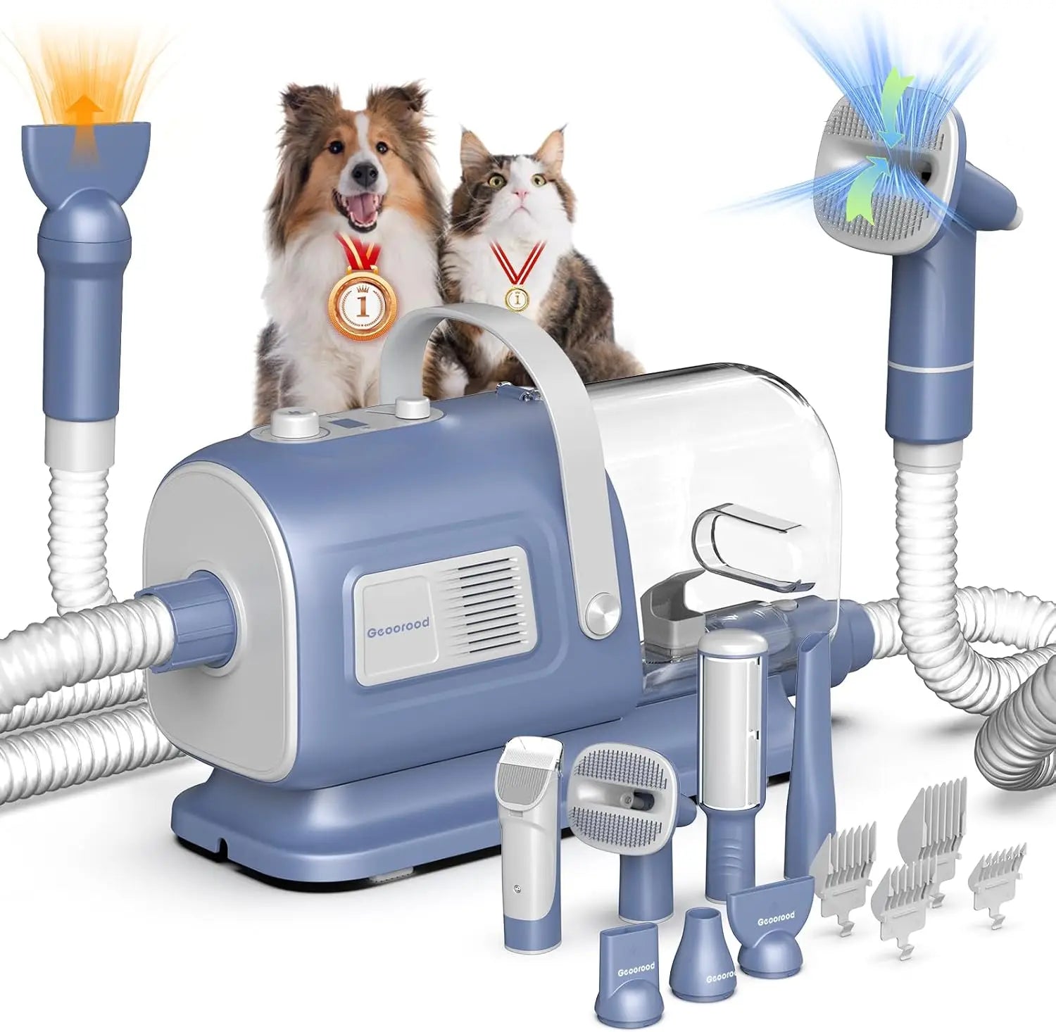 Pet Grooming Vacuum/Dryer Kit/Clippers