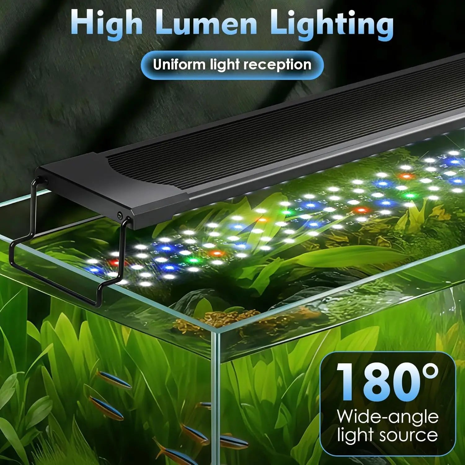 Led Aquarium Light 72W For Fish Tank