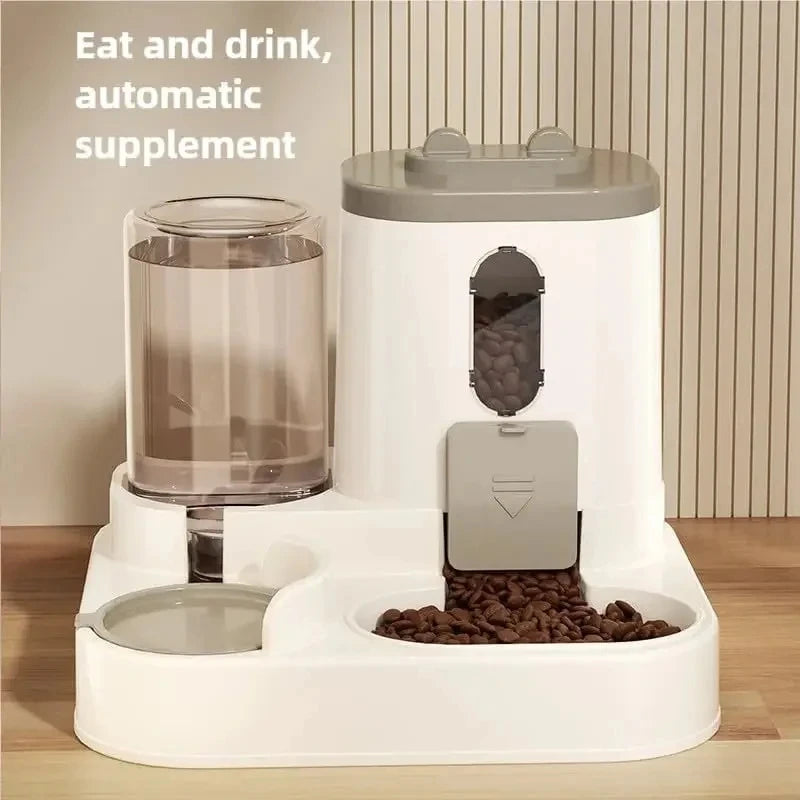 Dog/Cat Automatic Feeder/Waterer Set