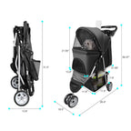 Pet Stroller for S Dogs/Cats