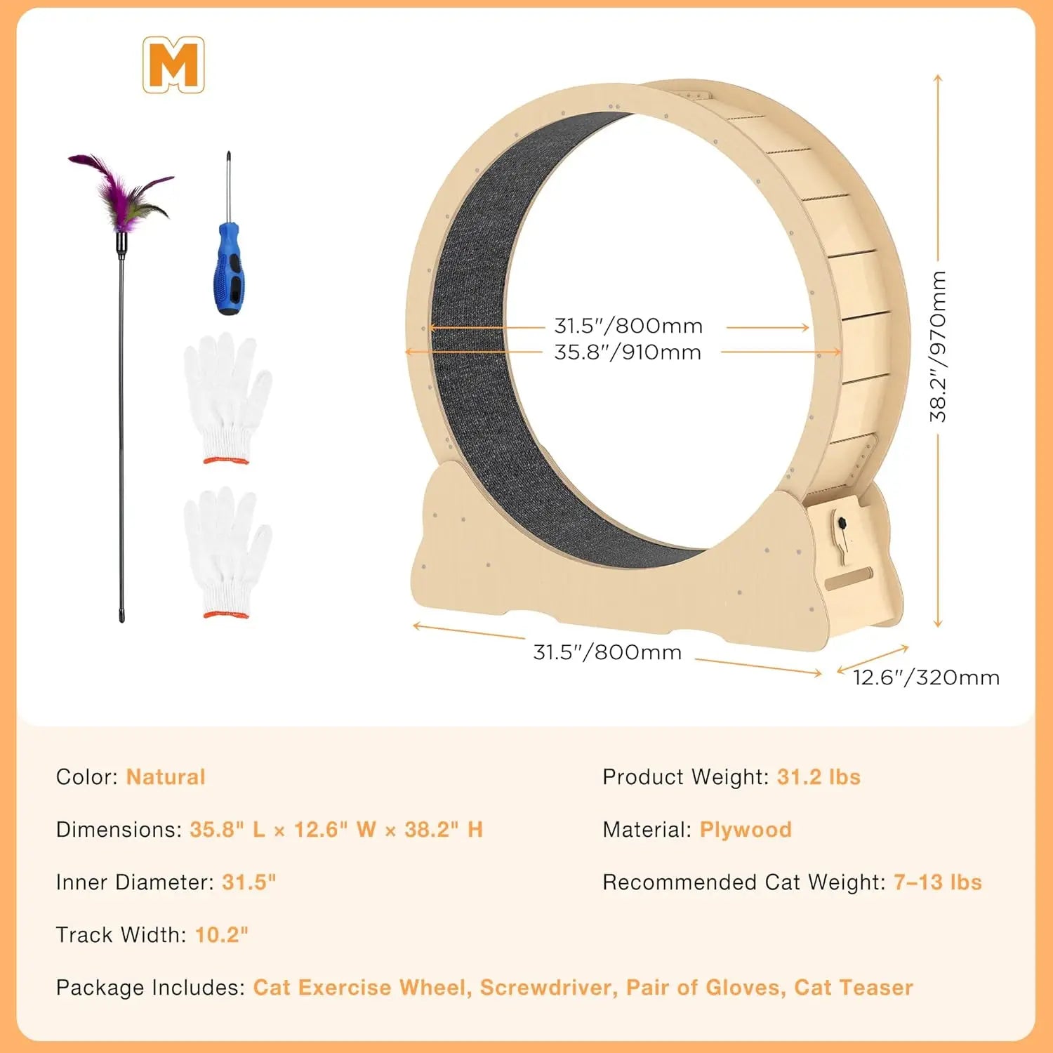Cat Exercise Wheel Indoor
