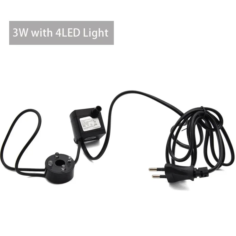 3W 5W LED Light Fountain Pump