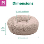 Round Calming Donut Dog Bed