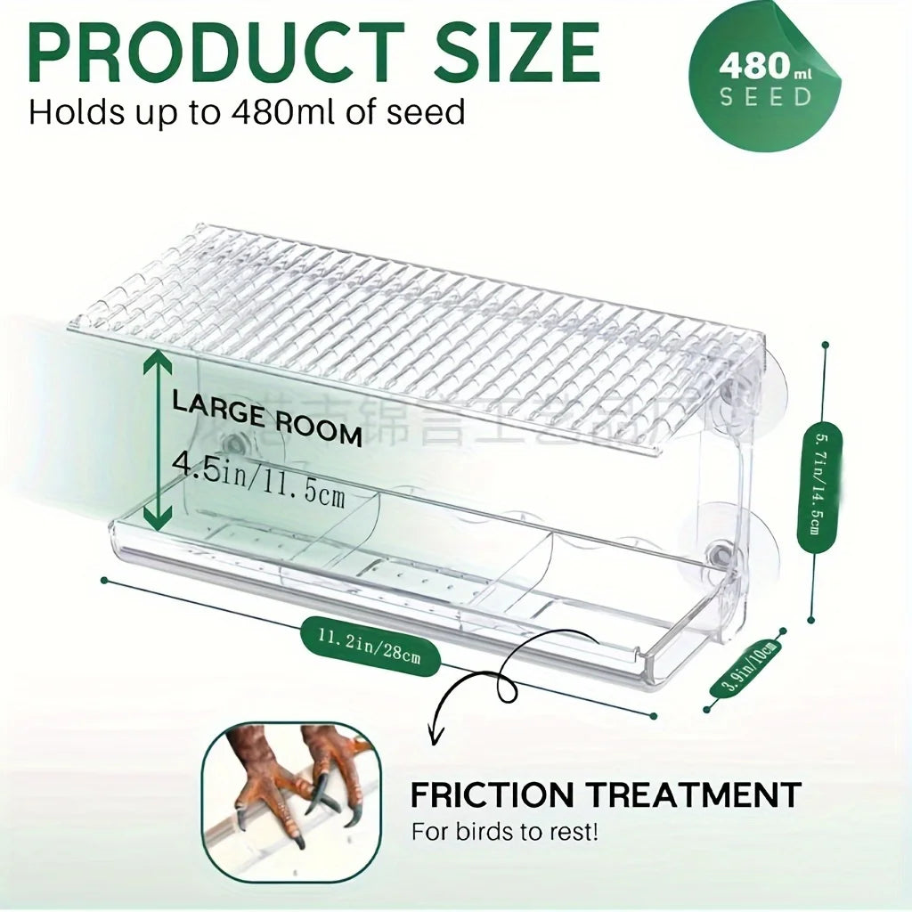 Indestructible  Window Bird Feeder