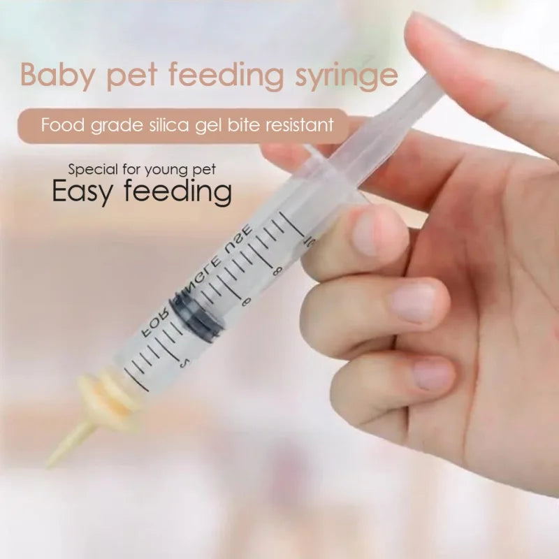Pet Nursing Nipple with Syringe 2-pcs