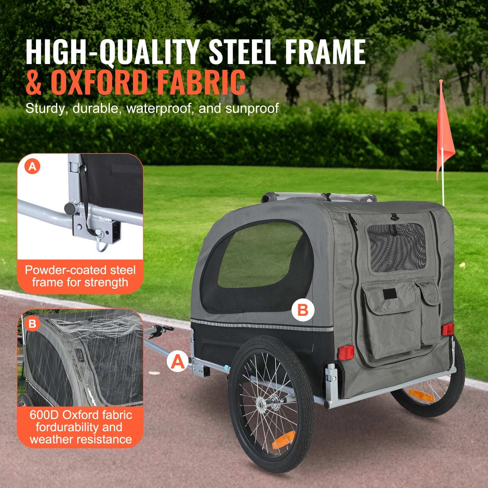 88 lbs Dog Bike Trailer