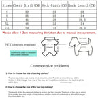 Autumn Winter Pet Clothes