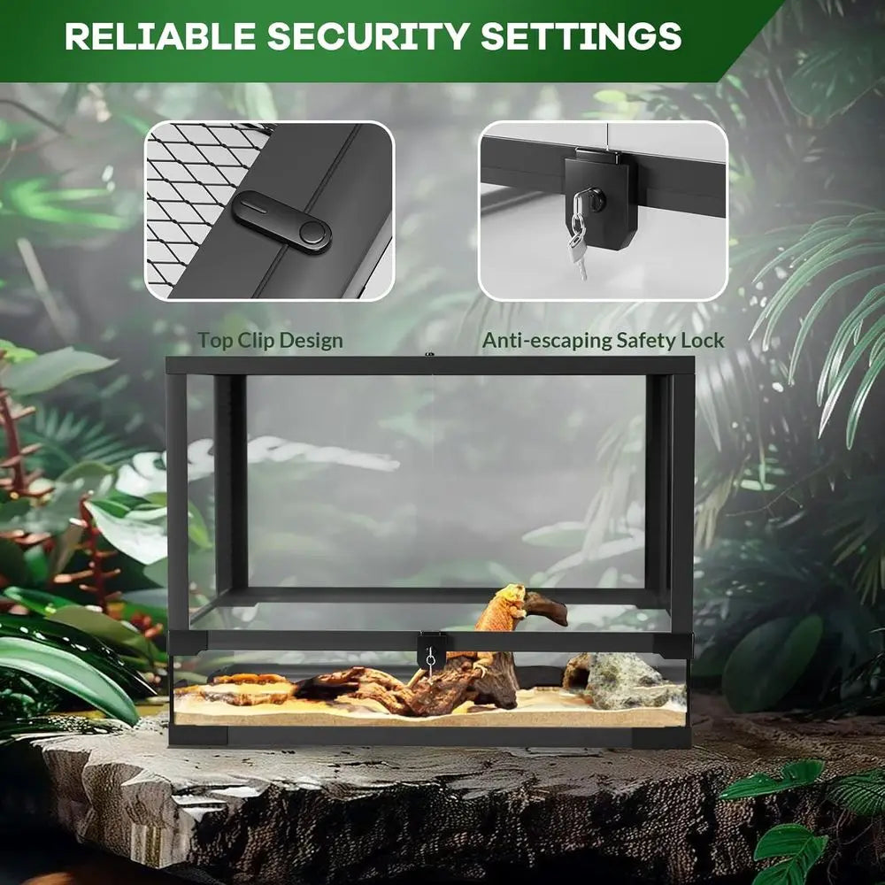 Tempered Glass Reptile Enclosure