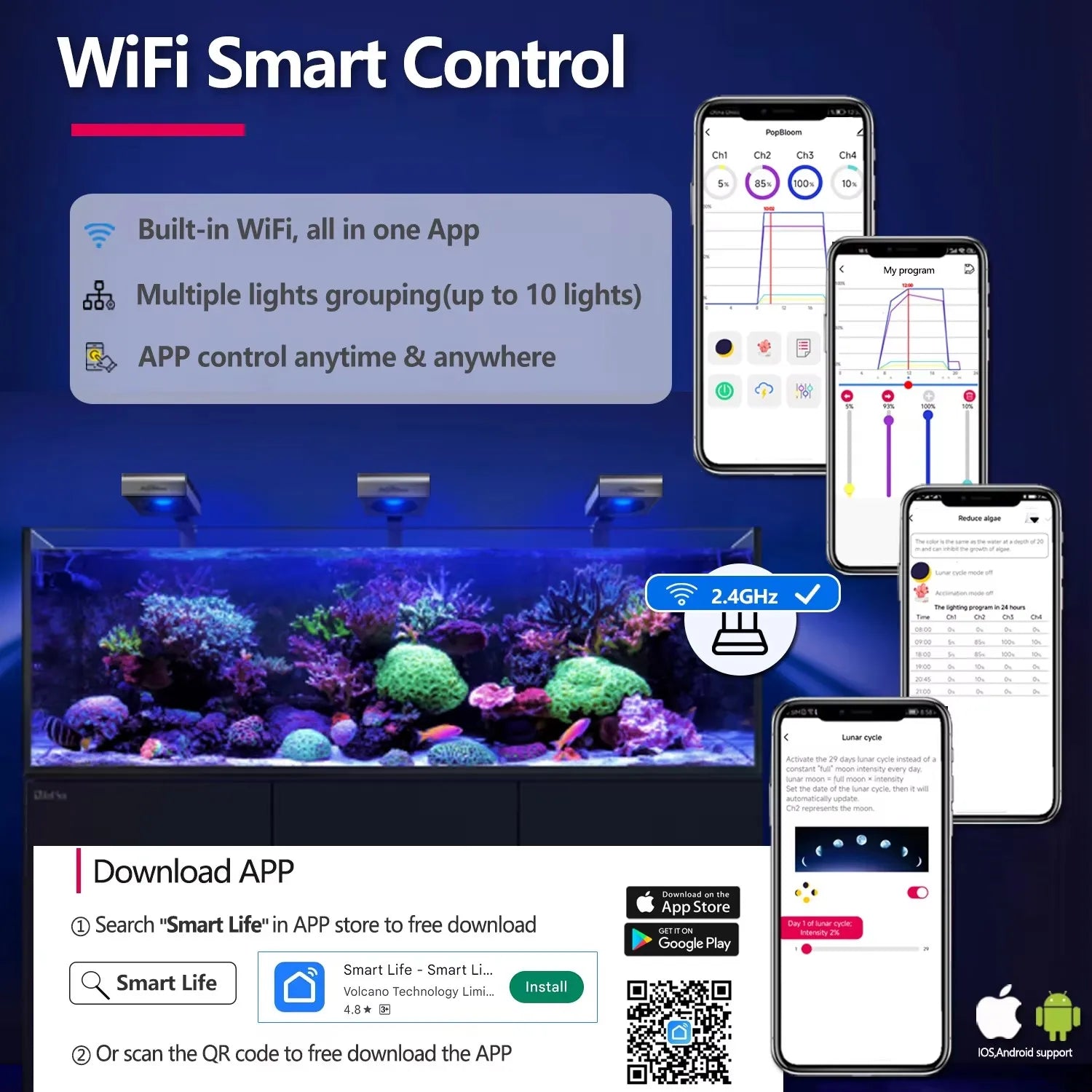 WiFi Aquarium LED Light