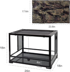 34 Gal Glass Reptile Terrarium