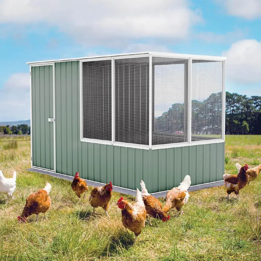 Green Eucalyptus Chicken Coop