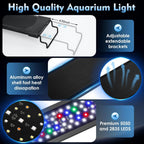 Led Aquarium Light 72W For Fish Tank