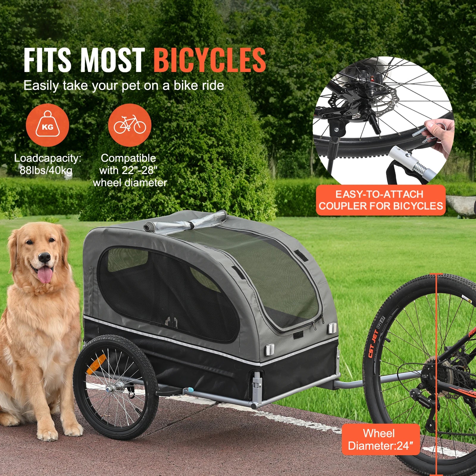 Trailer Cart Bicycle Carrier