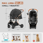 Small Medium Dogs Stroller
