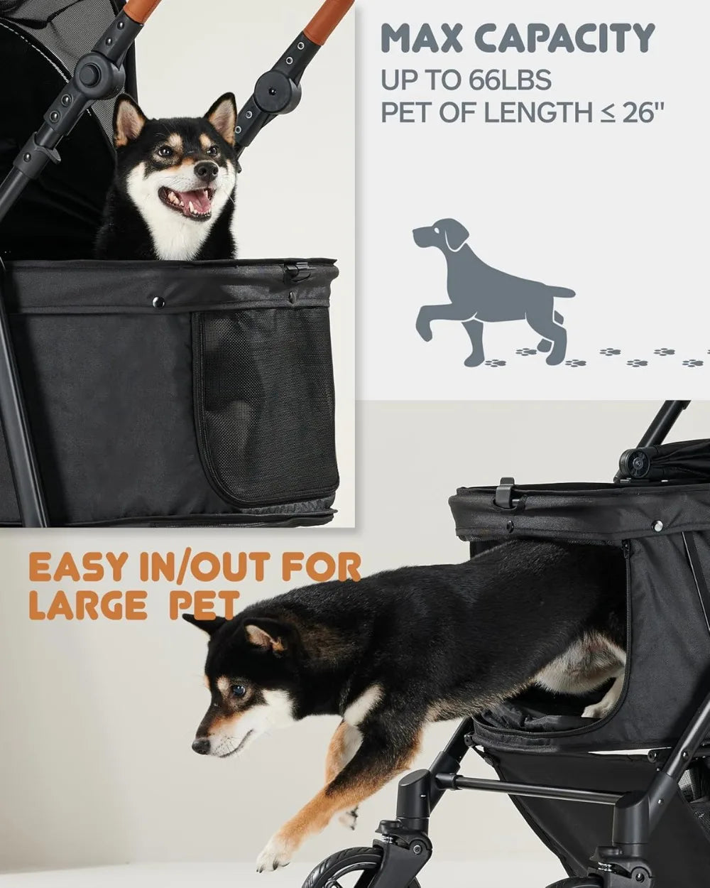 All-Terrain Stroller for Large Pets