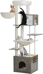 Large Cat Tree with Food Station