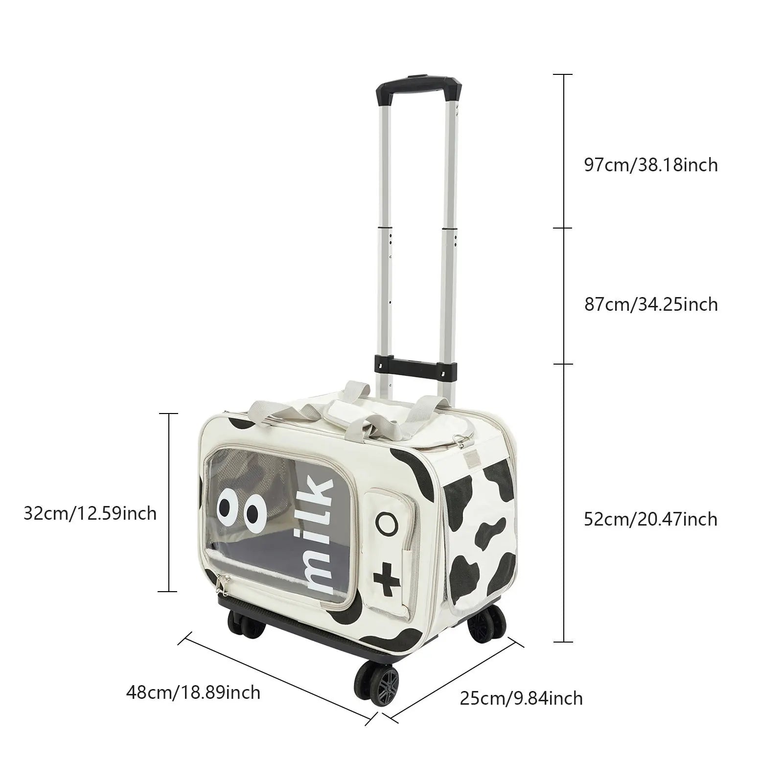 Pets Go Out with Portable Trolley Cases