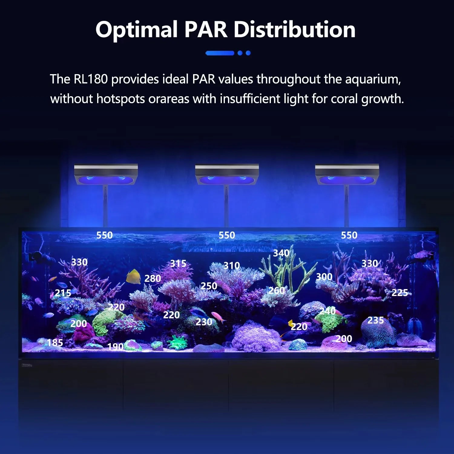 WiFi Led Aquarium Reef Light 180W
