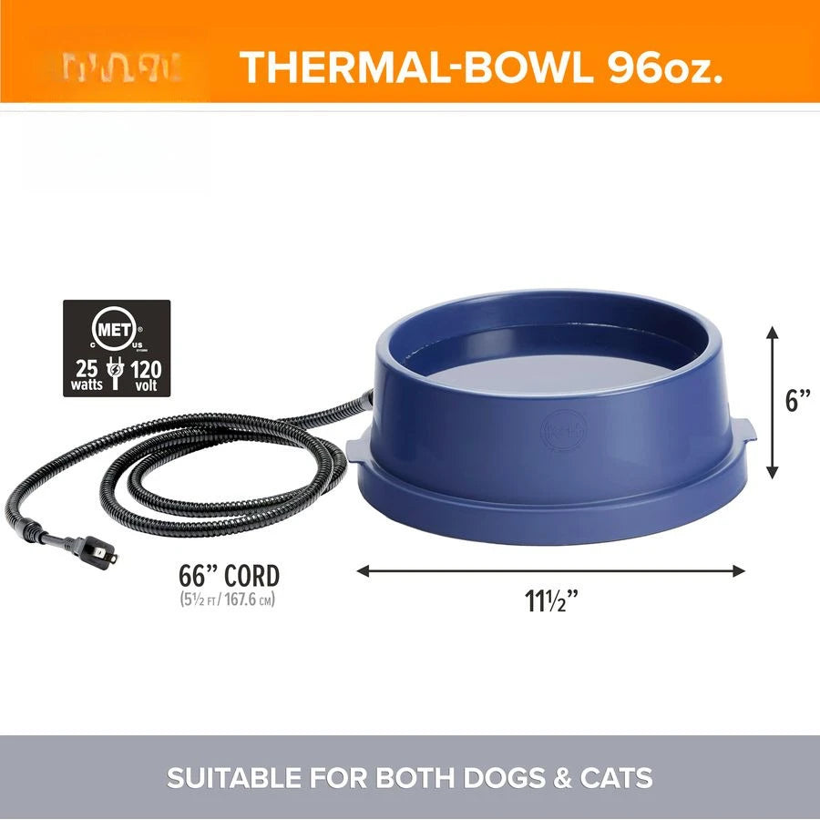 Thermal-Bowl Heated Water Bowl