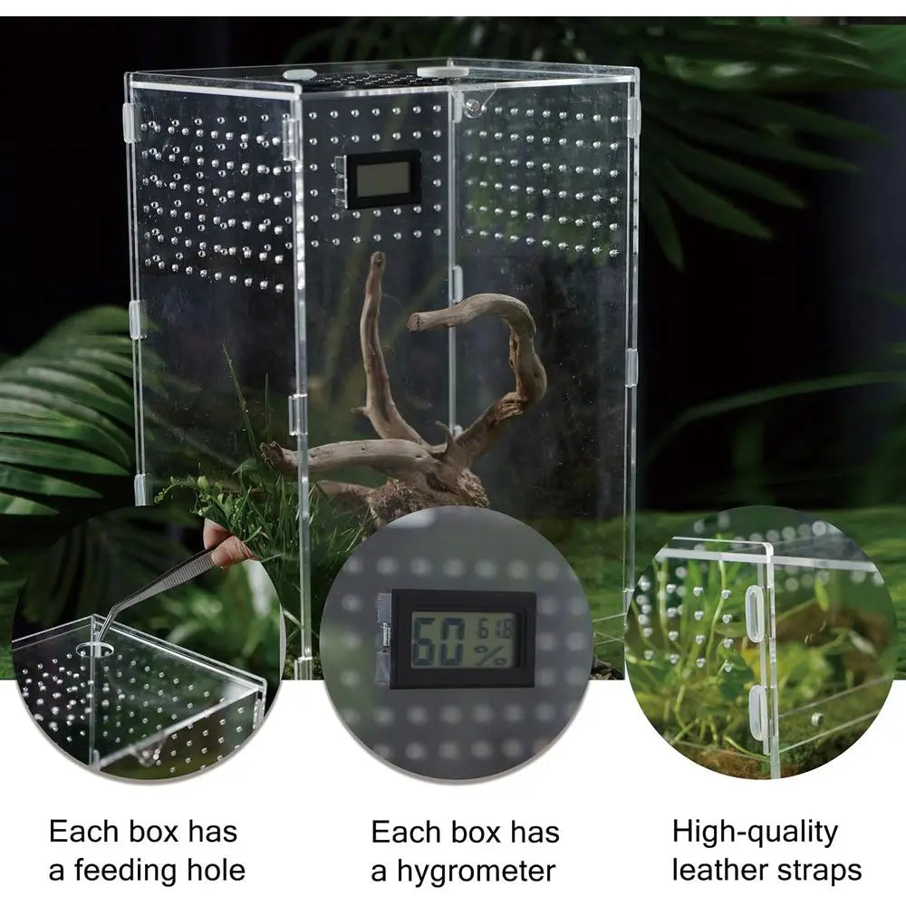Acrylic Clear Reptile Habitat Enclosure