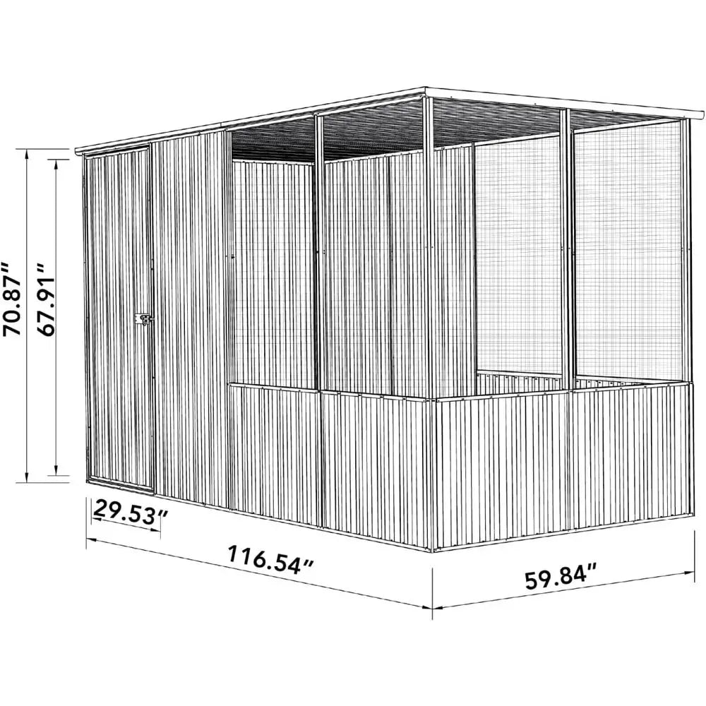 Green Eucalyptus Chicken Coop