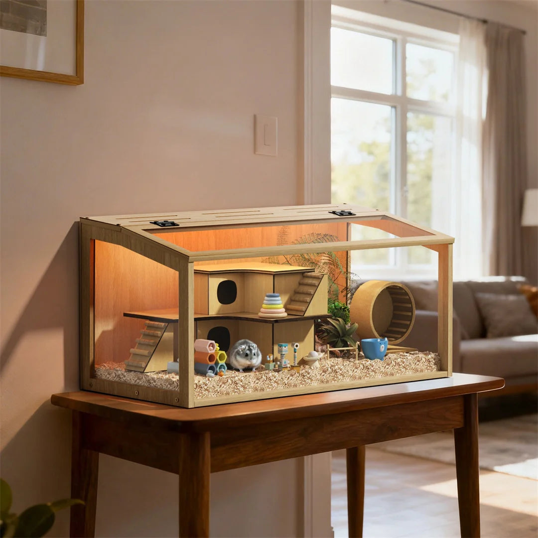 Wooden Hamster Cage
