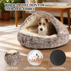 Round Hooded Donut  Bed
