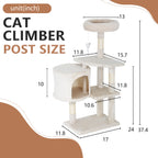 37in Cat Tree Tower
