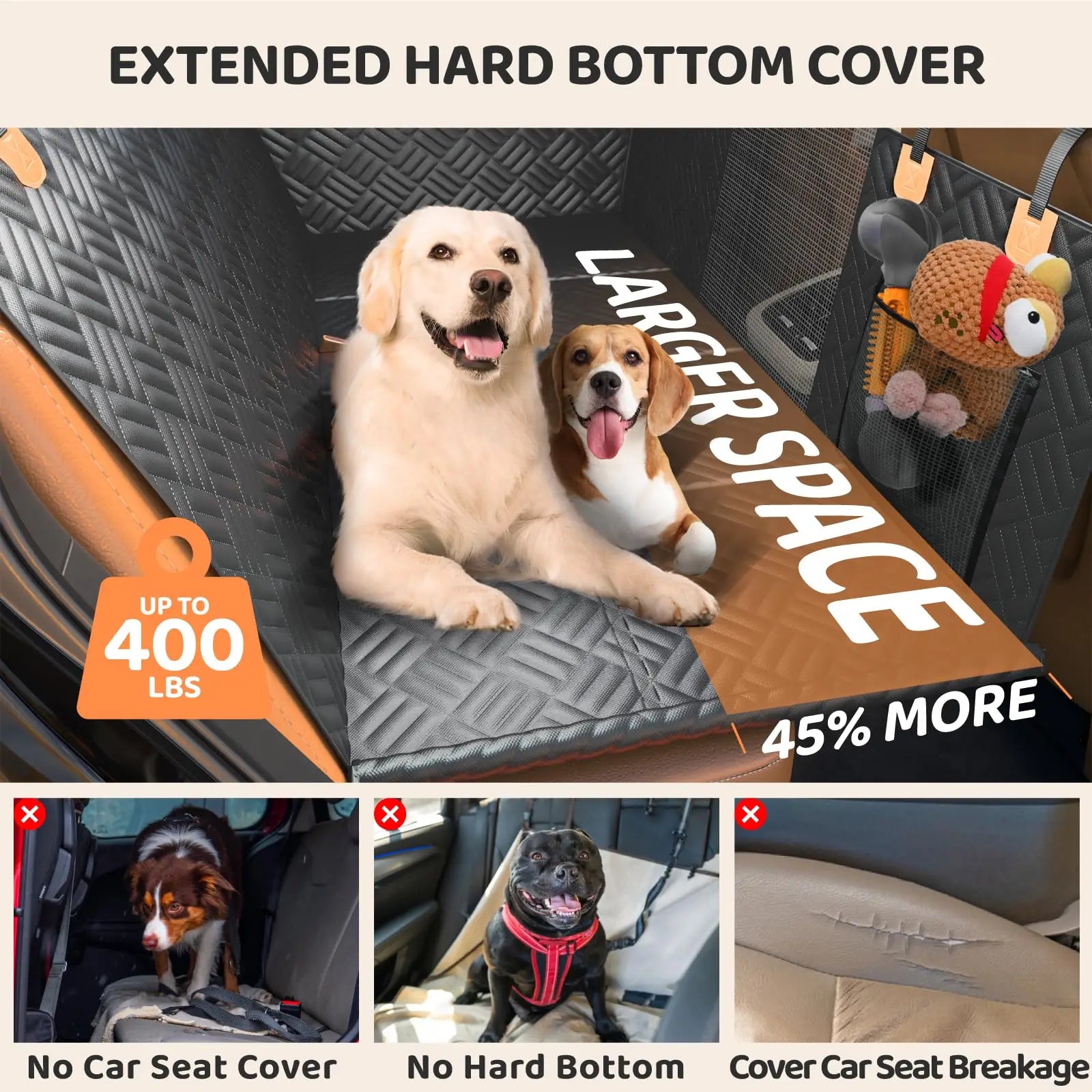 Car Rear Dog Seat Cover