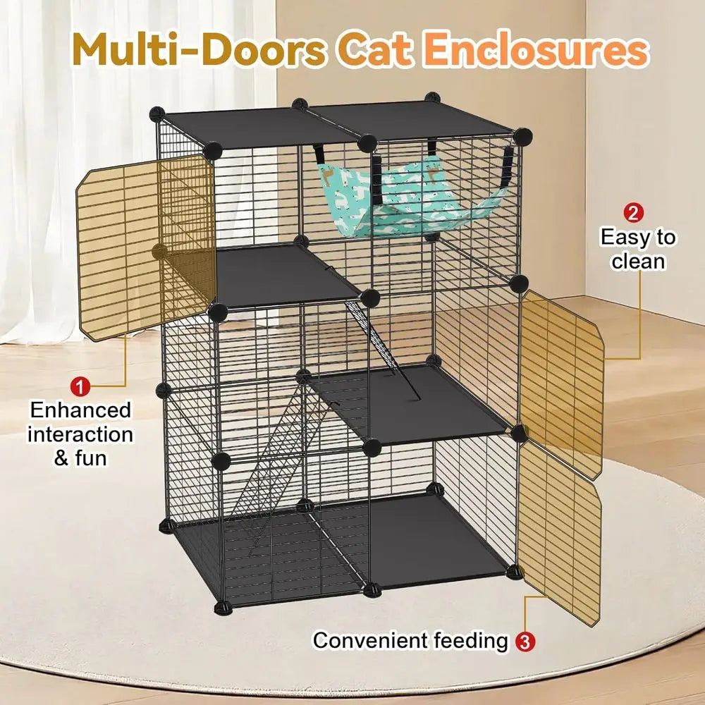 3-Tier DIY Cat Enclosures