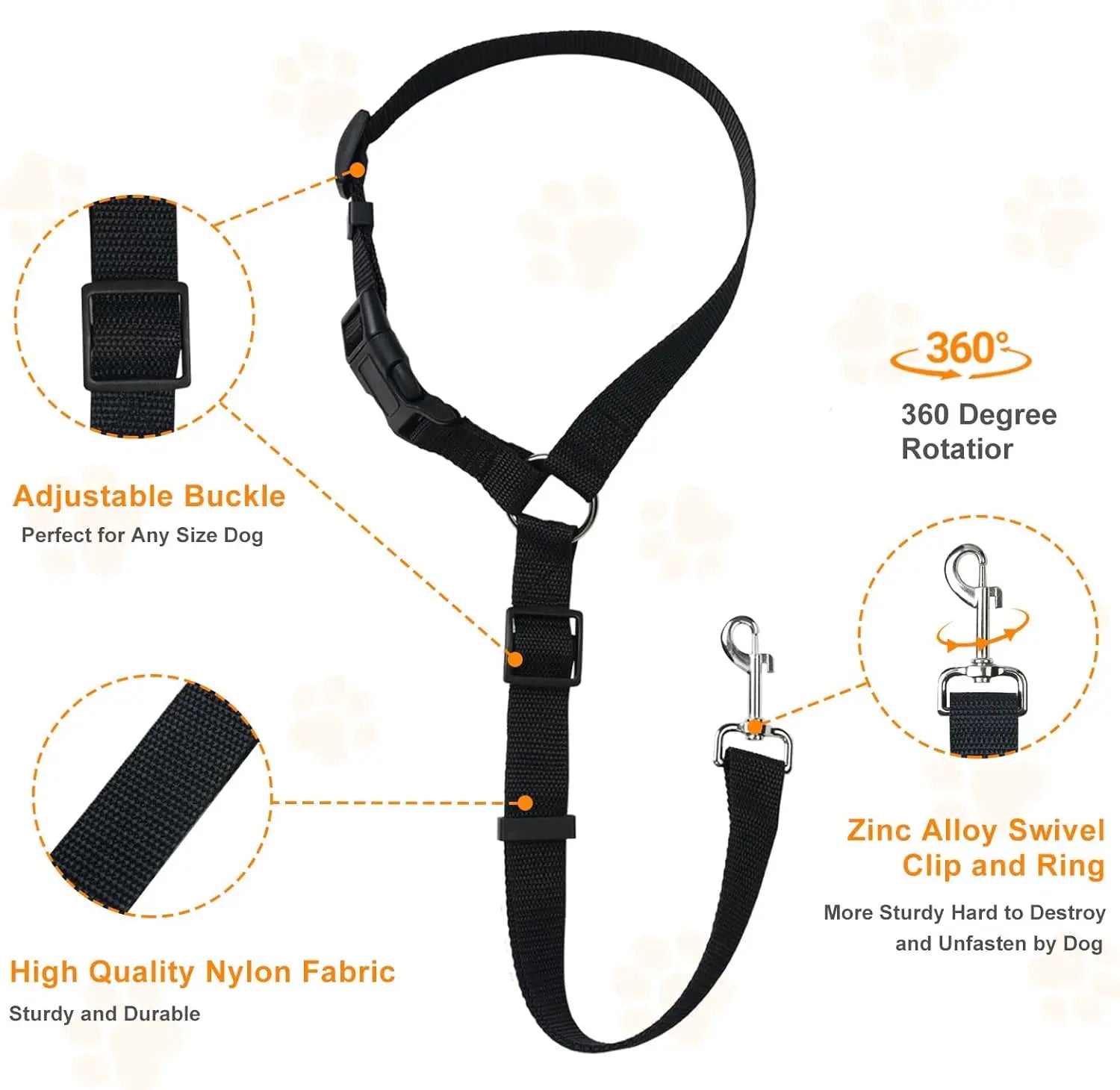 Car Seat Belt for Dog, Safety