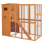 Wooden Cat Enclosure