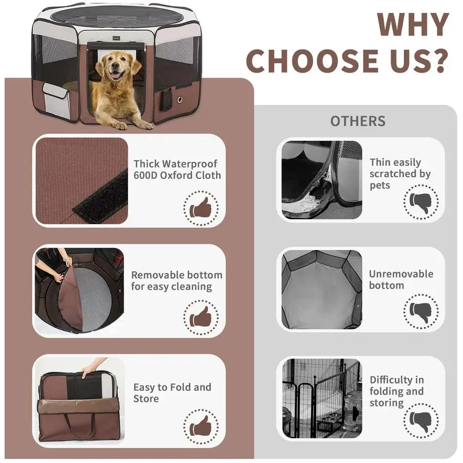 Dog Playpen for S/M Dogs