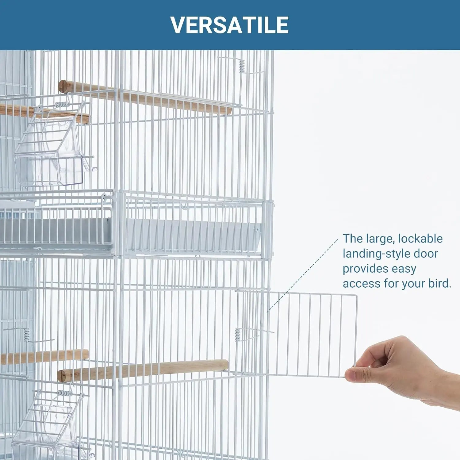 Metal Bird Cage/Removable tray