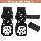 4pcs  Anti-Slip Dog Socks